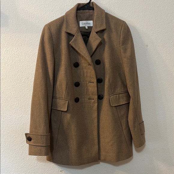 Calvin Klein Jackets & Blazers - Calvin Klein Brown Double-Breasted Coat